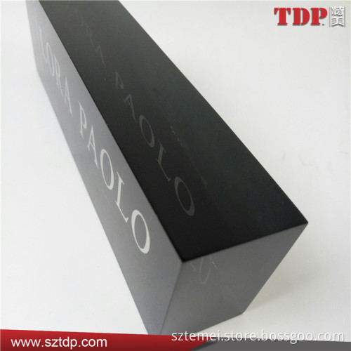 China Supplier 2016 New Design Rectangle Black Acrylic Paperweight